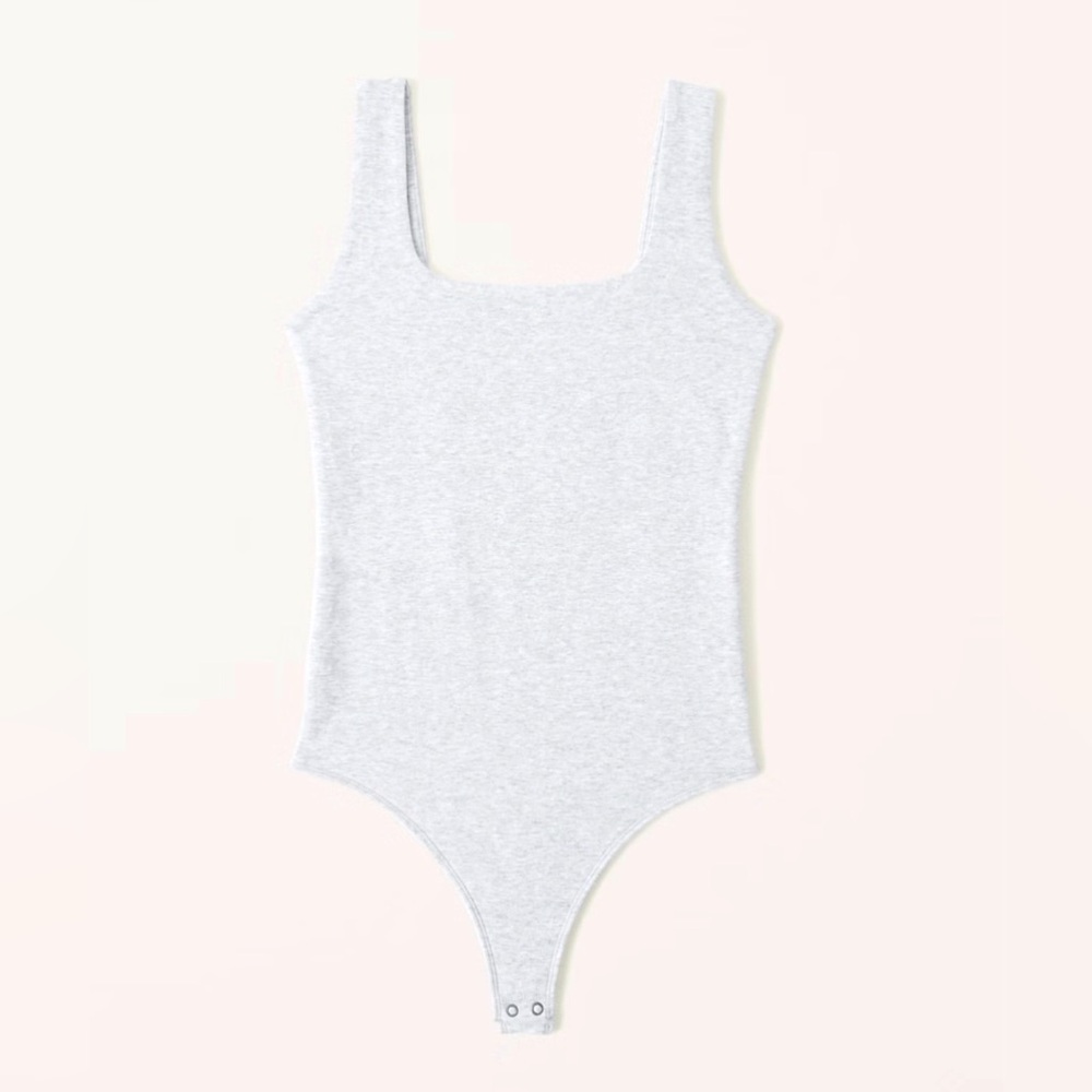 NWOT Abercrombie & Fitch Cotton-Blend Seamless Fabric Tank Bodysuit